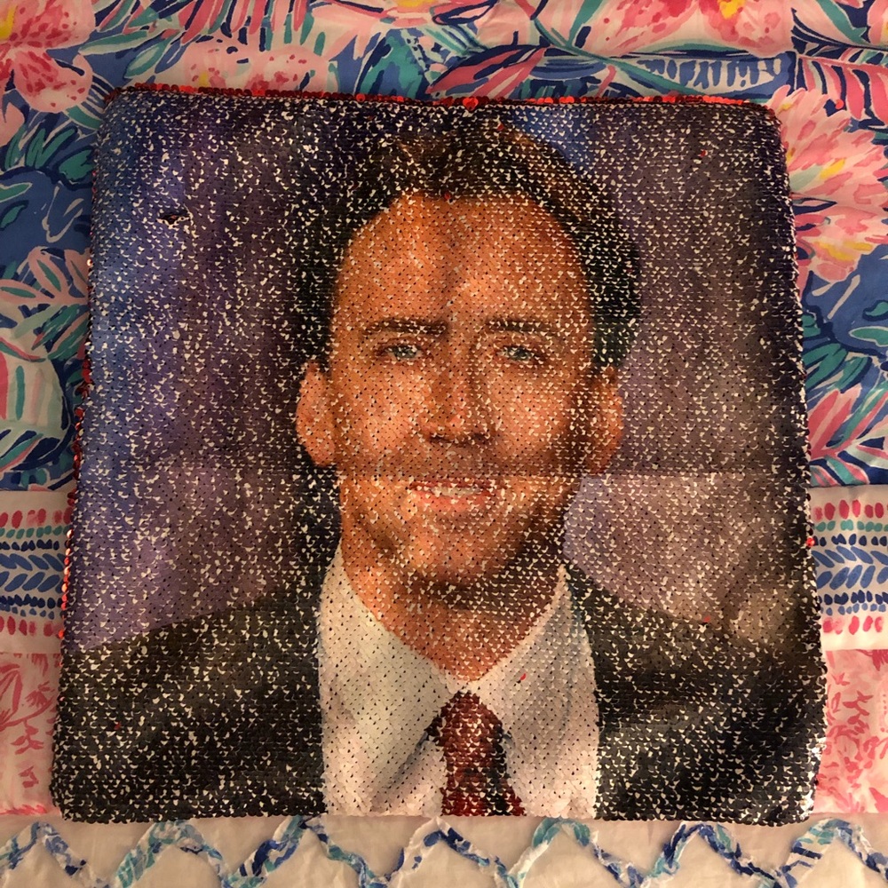 Nicolas Cage pillow cover